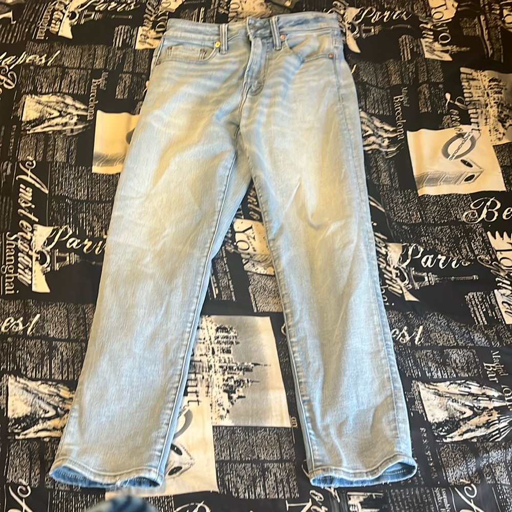 Men’s 28/30 Blue Light Wash Jeans American Eagle Baggy